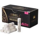 JIBILL 50pcs 6mm Activated Carbon Filters for Tobacco Smoking Pipe Ceramic Caps