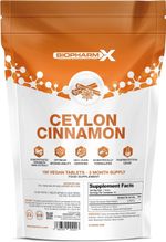 Cinnamon 6000mg 180 Vegan Tablets Ceylon Extract Blood Sugar Antioxidant