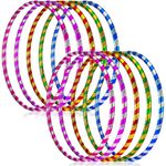 Colorful Glitter Hula Hoops Lightweight & Fun Fitness Rings for Dance & Exercise