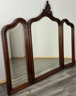 Antique French Rocaille Style Oak Carved Wall Mirror Wall Frame LOT 4574