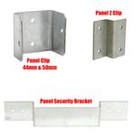 Fence Panel Security Bracket Clip Locking Post TrellisDecking Garden Anti-Rattle
