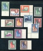 ST. VINCENT KG VI 1949-52 New Currency Part Set SG 164 to SG 176 MINT & MNH