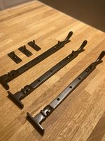 Brass Locking Window Stay, Black Finish, 3 Piece