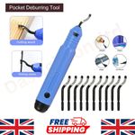 Deburring Tool Kit High-Speed Steel HSS Rotary Deburr Trimming Tool Handle