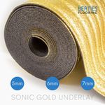 5mm , 6mm or 7mm Thick - Super Gold Underlay For Solid Wood or Laminate Flooring