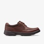 Clarks Mens Bradley Vibe Tan Tumbled Lace Up Leather Casual