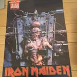 IRON MAIDEN KERRANG PIN-UP  POSTER The X Factor album original music press   