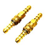 2 x Brass LPG Propane Butane Gas 8mm Quick Release Connector Coupler Coupling 