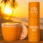 Brazilian Bum Bum Firming Cream & Fragrance Mist Set Salted Caramel Vanilla.