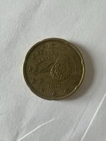 1999 ESPANA (SPAIN) 20 CENT EURO Rare Coin In Excellent Condition. M Mint Mark. 