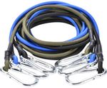 3FT/6FT Long Bungee Straps Elastic Bungie Cords Luggage Rope with Carabiner Hook
