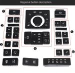 Car Terrain Mode Switch Center Console Button Cover for Land Rover L405 2013-17