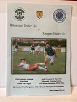 Hibs u19 v Rangers U19 Cas League Programme 16/9/2025