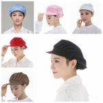 Cook Men Women Kitchen Baker Chef Elastic Cap Dustproof Hat Catering Full Cloth