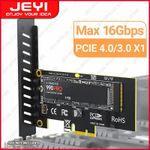 M.2 NVME SSD To PCIe 4.0/3.0 X1 Gen 4 Adapter Card 16Gbps Full Speed