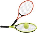 KIDS 2 PLAYER TENNIS RACKET SET WITH BALLS CARRYING CASE 