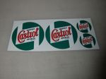 Vintage classic style Castrol logo sticker  kit - car / motorcycle decals