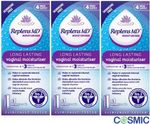 3 X Replens Longer Lasting Vaginal Moisturiser, 35g