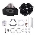 Cylinder Barrel Kit For Yamaha PW50 60cc Big Bore Head Piston PY QT PW 50 60 cc