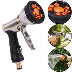 Multifunctional Hose Pipe Spray Gun 9 Modes Cleaning Metal Garden Hose Nozzles