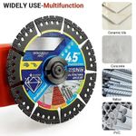 Diamond Multi-Purpose Saw Blades, 4.5 Inch Heavy Duty Diamond Cutting Blades