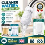 50/100 pcs Faucet Water Filter Bag Cotton Tap Water Filter Thickened Filter Pads