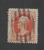 US Scott 183, 2 cents Vermillion, Jackson,1879, Superb cat $550