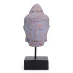 Stillness Buddha Head on Stand - Blue Copper 30cm
