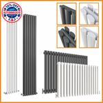 Designer Oval Column Flat Panel Radiator Horizontal Vertical Central Heating Rad