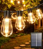 Solar Festoon Lights Outdoor, 10M/32.8FT Solar String Lights Outdoor Garden, Wat