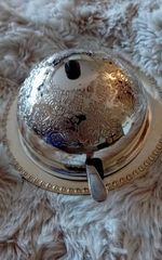 James Silver Plated Butter/Caviar dish/cloche