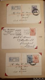 1935 Australian King George v Silver Jubilee Set 2 First Day Covers and letter