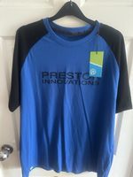Preston Innovations Lightweight Blue Raglan T-shirt Size large New