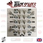 17mm DZUS TYPE FASTENER RIVET QUICK RELEASE SILVER RACE FAIRING FASTENERS