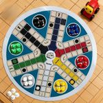 Game Board for 6 Players, Large Size 40.01 cm - Includes: 1 Round Game Board