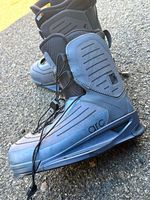 Hyperlite ARC Lace-Up Wakeboard Bindings Boots Pair Size U.K. 8 Grey/Black