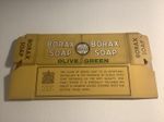 Vintage Borax Soap Packaging Olive Green  NOS Item Excellent 1930's