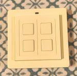 JSJS Designs Plc JSJSLW206WH Smart On/Off 4-Button Wall Switch White