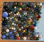 Large bundle of Marbles - 2.1kg Mixed Sizes and Styles