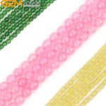 Jade Quartz Tiny Natural Gemstone Spacer Beads For Jewelry Making 15" 2mm