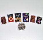 Dolls House 1:12 scale Handmade Miniature Witchcraft Spell Books x 6 -3D Printed