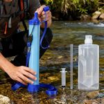 Portable Personal Water Filter Straw Kit Purifier for Outdoor Survival Camping
