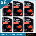 6 x KOTEX MAXI NIGHT-TIME 10 PADS PER PACK SOFT QUILTED SANITARY 60 PADS TOTAL