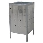 Woodside Square Garden Galvanised Steel Rubbish Incinerator - 100L Capacity