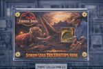 Screen-Used Triceratops Hide – Jurassic Park Movie Prop Display – With COA