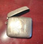 Large 51.2g Vintage Pocket  Silver 925 Antique VESTA Case Deco 1919
