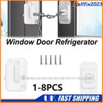 1-8PC Baby Kids Safety Lock Protector Kitchen Cabinet Door Drawer Cupboard Catch