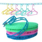 Portable Anti-skid Windproof Clothesline Fence-type Windproof Clothesline