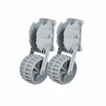 2 Pieces Inflatable Boat Launching Wheels Portable Boat Launching Trolley Wheels