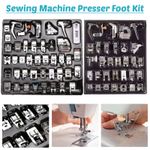 Sewing Machine Presser Foot Feet Kit Set for Rolled Hem Snap on Low Shank 32/42x